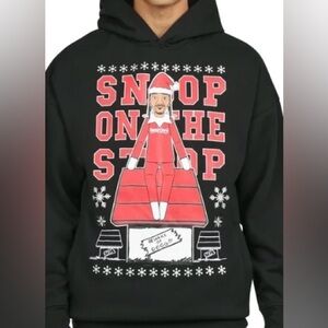 Snoop On A Stoop Christmas Graphic Hoodie Sweatshirt Unisex Size XL